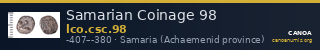 Samarian Coinage 98 — CANOA