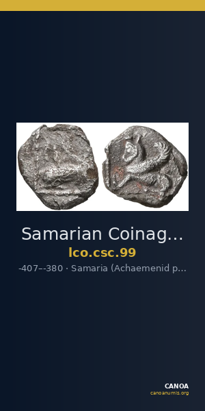 Samarian Coinage 99 — CANOA