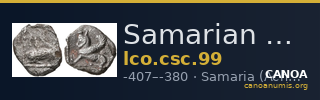 Samarian Coinage 99 — CANOA