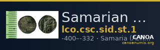 Samarian Coinage SID.ST 1 — CANOA