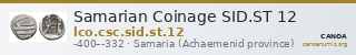 Samarian Coinage SID.ST 12 — CANOA