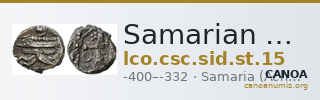 Samarian Coinage SID.ST 15 — CANOA