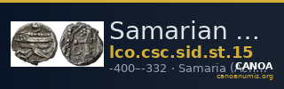 Samarian Coinage SID.ST 15 — CANOA