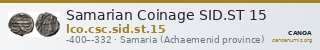 Samarian Coinage SID.ST 15 — CANOA