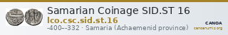 Samarian Coinage SID.ST 16 — CANOA