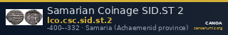 Samarian Coinage SID.ST 2 — CANOA