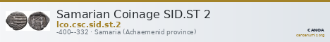 Samarian Coinage SID.ST 2 — CANOA