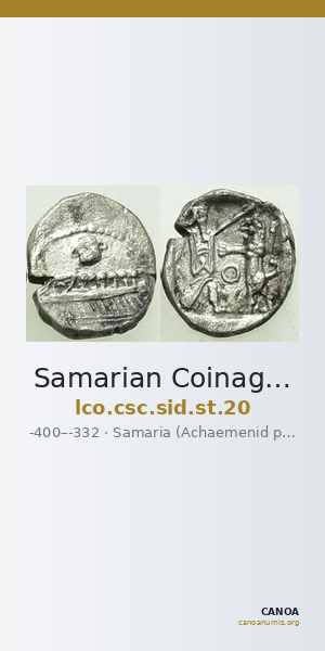 Samarian Coinage SID.ST 20 — CANOA