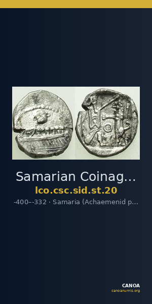 Samarian Coinage SID.ST 20 — CANOA