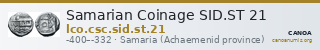 Samarian Coinage SID.ST 21 — CANOA