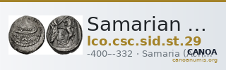 Samarian Coinage SID.ST 29 — CANOA