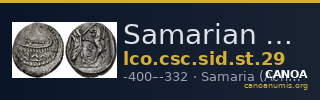 Samarian Coinage SID.ST 29 — CANOA