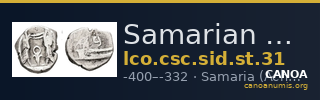 Samarian Coinage SID.ST 31 — CANOA