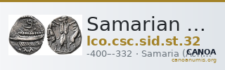 Samarian Coinage SID.ST 32 — CANOA