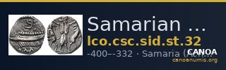 Samarian Coinage SID.ST 32 — CANOA