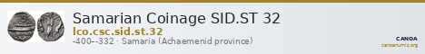 Samarian Coinage SID.ST 32 — CANOA