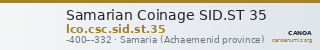 Samarian Coinage SID.ST 35 — CANOA