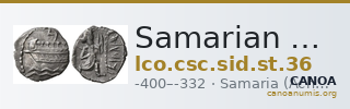 Samarian Coinage SID.ST 36 — CANOA