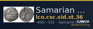 Samarian Coinage SID.ST 36 — CANOA
