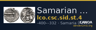 Samarian Coinage SID.ST 4 — CANOA