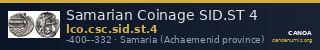 Samarian Coinage SID.ST 4 — CANOA