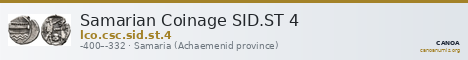 Samarian Coinage SID.ST 4 — CANOA