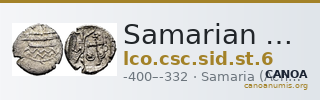 Samarian Coinage SID.ST 6 — CANOA