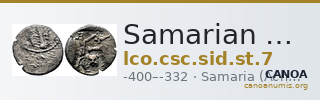 Samarian Coinage SID.ST 7 — CANOA