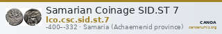 Samarian Coinage SID.ST 7 — CANOA