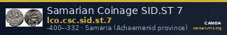 Samarian Coinage SID.ST 7 — CANOA