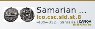 Samarian Coinage SID.ST 8 — CANOA