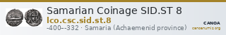 Samarian Coinage SID.ST 8 — CANOA