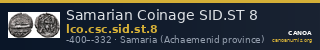 Samarian Coinage SID.ST 8 — CANOA