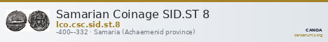 Samarian Coinage SID.ST 8 — CANOA