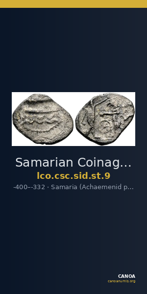 Samarian Coinage SID.ST 9 — CANOA