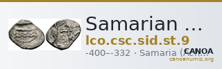 Samarian Coinage SID.ST 9 — CANOA