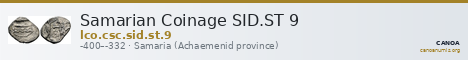 Samarian Coinage SID.ST 9 — CANOA