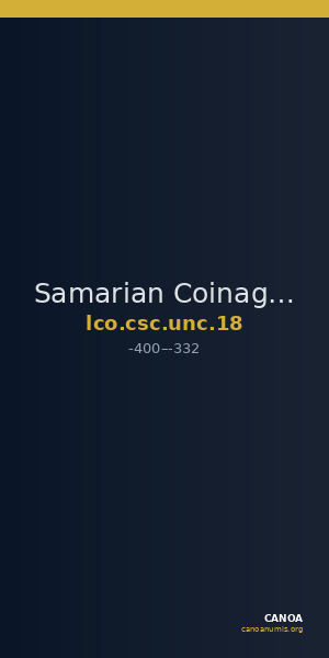 Samarian Coinage UNC 18 — CANOA