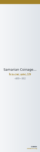 Samarian Coinage UNC 19 — CANOA