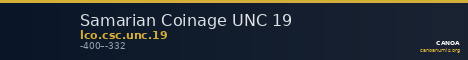 Samarian Coinage UNC 19 — CANOA