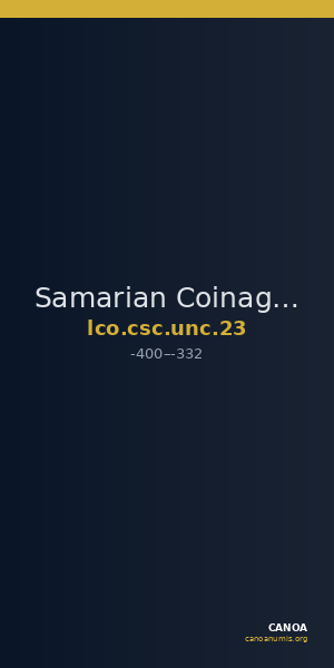 Samarian Coinage UNC 23 — CANOA