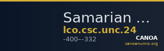 Samarian Coinage UNC 24 — CANOA