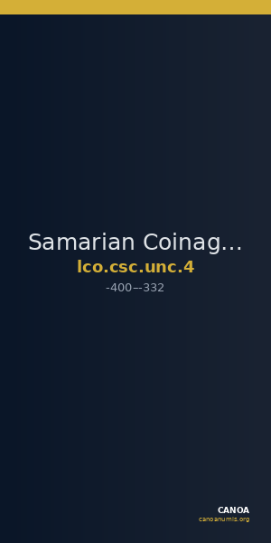 Samarian Coinage UNC 4 — CANOA