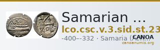 Samarian Coinage v.3 SID.ST 23 — CANOA