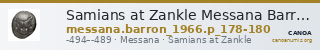 Samians at Zankle Messana Barron 1966 p_178-180 — CANOA