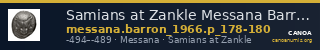 Samians at Zankle Messana Barron 1966 p_178-180 — CANOA