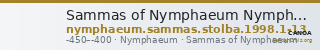 Sammas of Nymphaeum Nymphaeum Stolba 1998 1-13 — CANOA