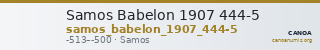 Samos Babelon 1907 444-5 — CANOA
