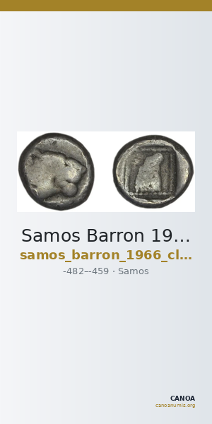 Samos Barron 1966 Class 1-2 diobols — CANOA