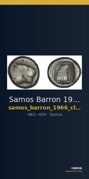 Samos Barron 1966 Class 1-2 diobols — CANOA